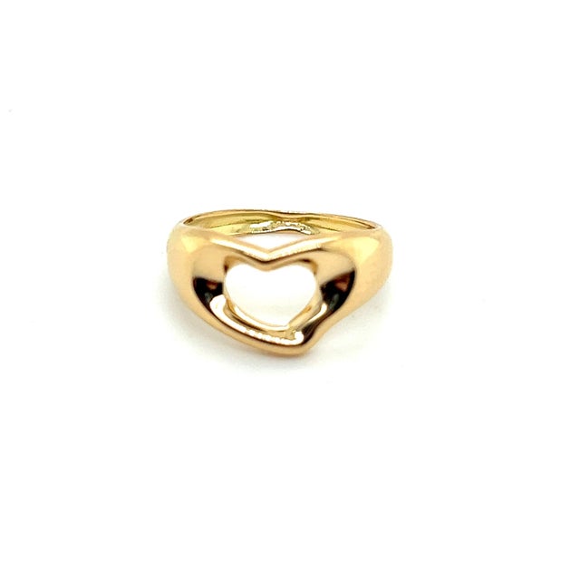 Metal 1990s Tiffany & Co Estate Ring Size 4.25 18k Y Gold, Size 4.25 For Sale - Image 7 of 10