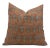 Block Print Thick Linen Throw Pillow Cover 18x18 Inch - Mor Mukut For Sale