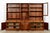 This impressive vintage Swedish mid-century modern three-section bookcase cabinet system was designed by Bertil Fridhagen...