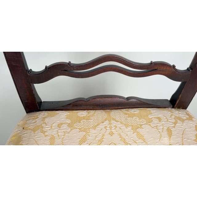 Antique Early 19th Century English George III Carved Mahogany Ribbon Back Arm Chair, Circa 1800 For Sale - Image 4 of 15