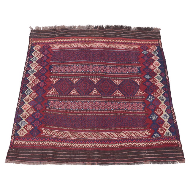Vintage Handwoven Sofreh Kilim, 1920s For Sale