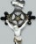 Antique Vintage French Gilt Marble Religious Holy Crucifix Jesus Christ Cross For Sale - Image 9 of 12