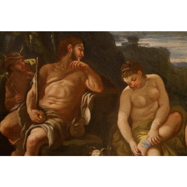 Nicola Malinconico, Nude, The Judgement of Paris, 18th Century, Oil Painting on Canvas, Framed For Sale - Image 8 of 14