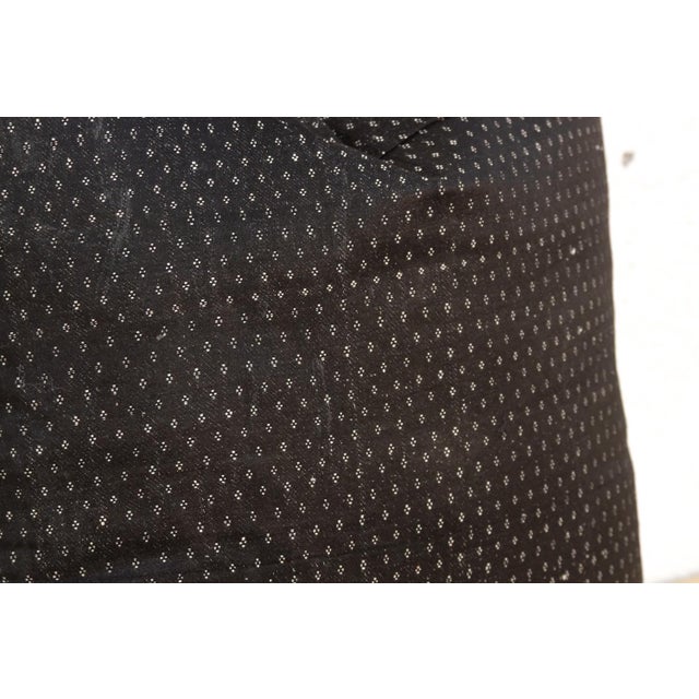 Traditional Shyama Black Dotted Ahir Handloom Pillow For Sale - Image 3 of 5