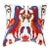 Contemporary Velvet Ikat Bohemian Throw Pillow For Sale