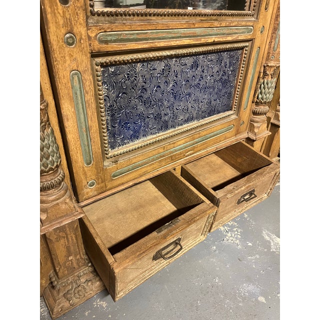 Mid 19th Century Pair: 19th Century Indian Wood Mirrored Wedding Chests For Sale - Image 5 of 5