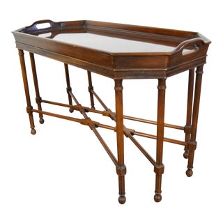 1900s Regency Drexel Tray Coffee Table For Sale