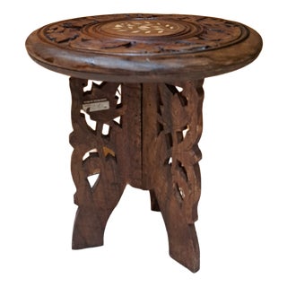 Vintage Hindu Side Table, 1980 For Sale