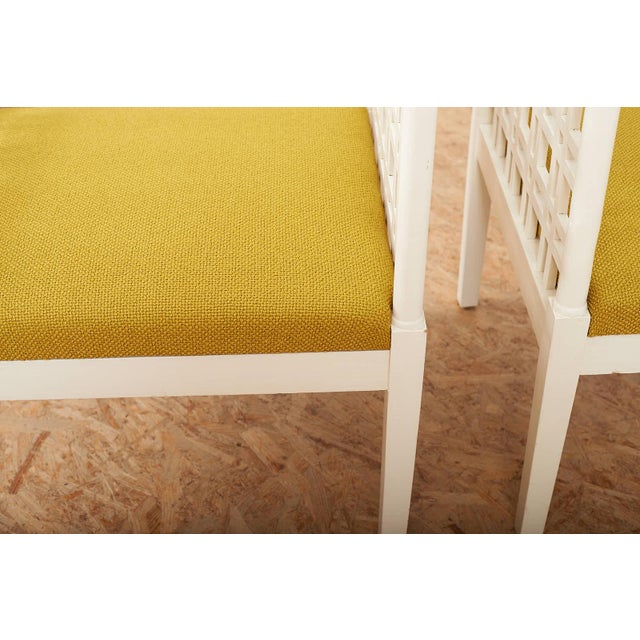 Armchairs in Wooden Frame, Set of 2 For Sale - Image 9 of 13