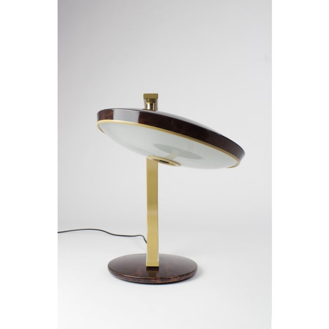 Mod Carey 520 Desk Lamp in Faux Tortoiseshell by Luis Pérez De La Oliva for Fase, Spain, 1970s For Sale - Image 13 of 18