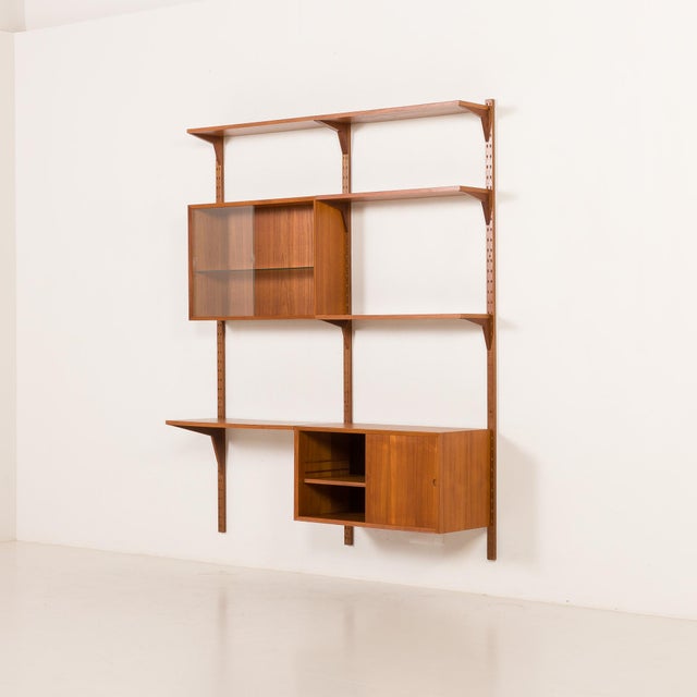 1960s Teak Home Office Wall Unit by Poul Cadovius for Cado, 1960s For Sale - Image 5 of 18