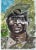 Giclee Fine Art Print Watercolor “Army Chaplain in South Sudan” For Sale