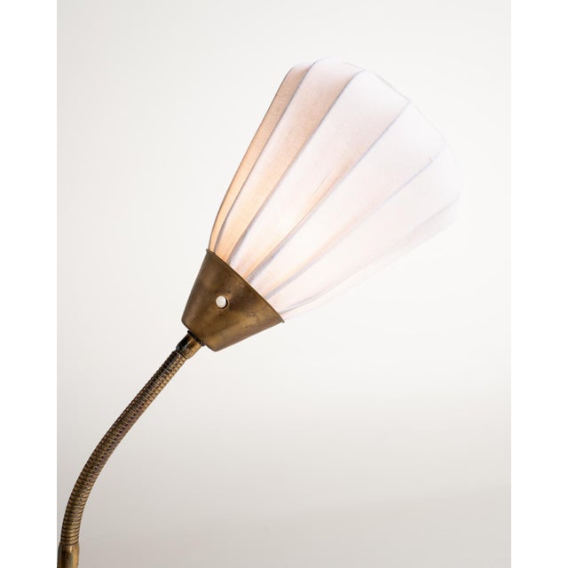 Metal Swedish Three-Light Floor Lamp, 1950s For Sale - Image 7 of 14