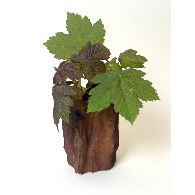 Brutalist Organic Sculptural Metal Vase, 1950s For Sale - Image 4 of 13