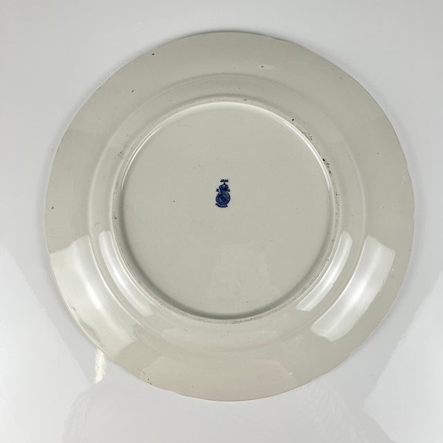 Large Round Jane Model Platter from KG Lunéville, 1890s For Sale - Image 4 of 11