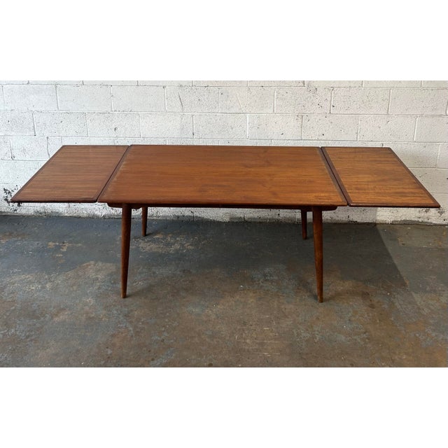 Mid-Century Modern Hans Wegner for Andreas Tuck Model at-312 Teak and Oak Dining Table Circa 1950s Danish Mid Century Modern For Sale - Image 3 of 11
