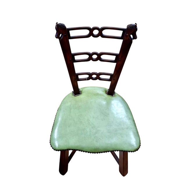 Mid-Century Modern “Viking Oak” Dining Set, a Table With Eight “Horse Head” Chairs For Sale - Image 3 of 13