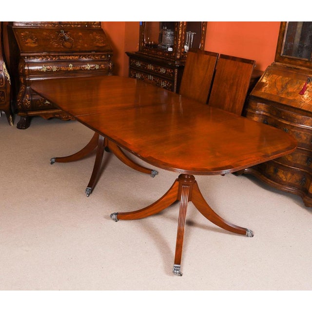 Vintage Regency Pillar Dining Set, 1800s, Set of 17 For Sale - Image 9 of 18