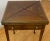 Vintage Inlaid Mahogany Handkerchief Folding Games / Side Table C.1940 For Sale - Image 4 of 13