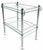 This 1980s modernist chrome tubular serving cart or bar trolley has a gallery-like presence, combining chrome and glass,...