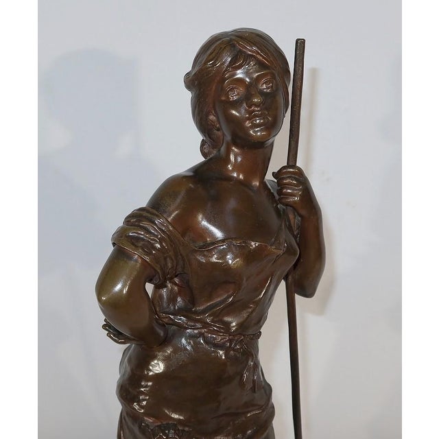 H. Moreau, Jeune Paysanne, Late 1800s, Bronze For Sale - Image 12 of 18