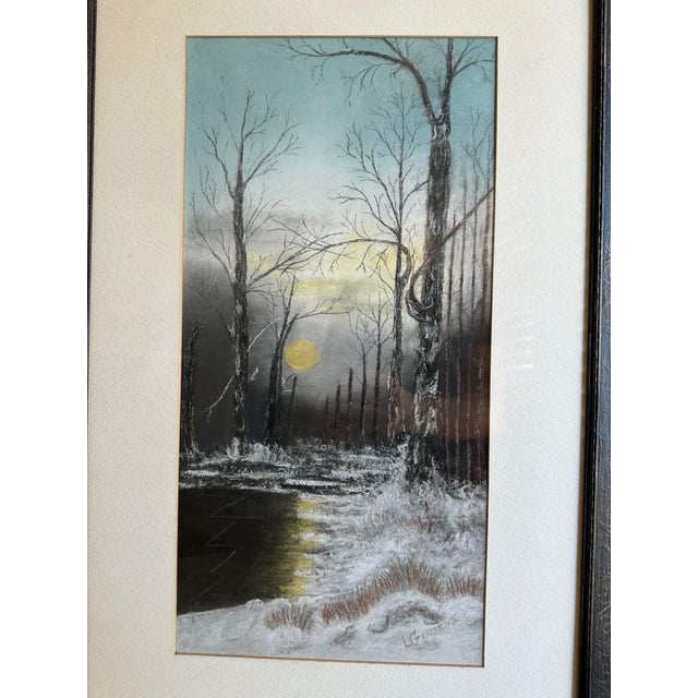 1900 - 1909 Tonalist Pastel Landscape Painting by Lori Gergens For Sale - Image 5 of 15