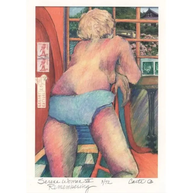 Lin Carte-Anderson (1947-2012) "Serene Woman VII / Remembering." Pencil signed, titled and numbered 3 of 72. Combined...