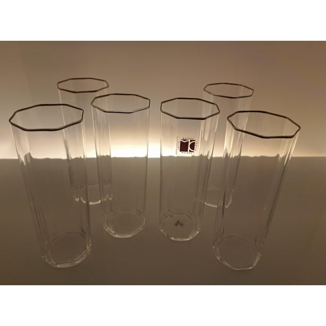 1970s Octagonal Glasses from Carlo Moretti, 1970s, Set of 6 For Sale - Image 5 of 10