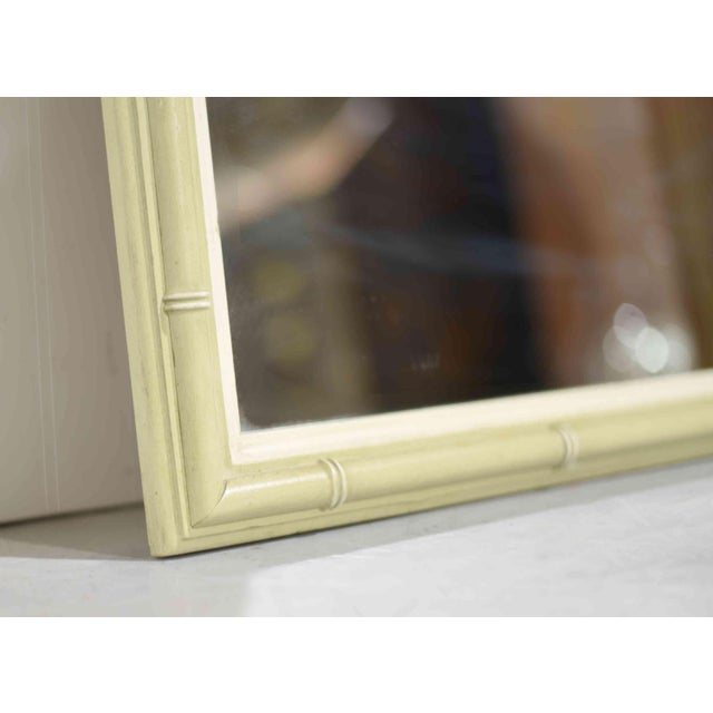 Ornamental & Decorative Materials Vintage Hollywood Regency Faux Bamboo Wall Mirror by Henry Link For Sale - Image 7 of 9