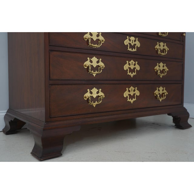 Brown Kindel National Historic Trust Mahogany Secretary Desk For Sale - Image 8 of 18