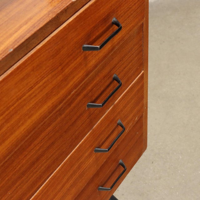 Wood Vintage Bookcase in Mahogany, Italy, 1960s For Sale - Image 7 of 13