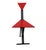 1980s Postmodern Folding Chairs With Triangular Red Seats, Set of Four Circa 1985 Italy For Sale - Image 5 of 17