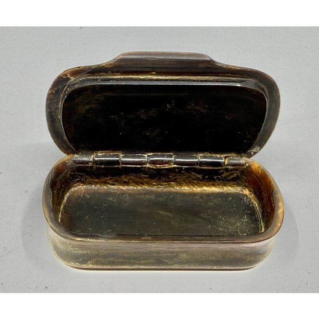 19th Century Set of 3 Victorian Horn Snuff or Trinket Boxes For Sale - Image 4 of 18