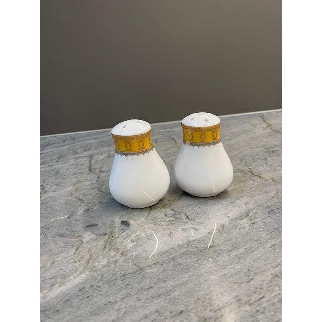 1990s Vintage Casati Fine Porcelain Bavaria Design Tea Set With Salt and Pepper Shakers - Set of 5 For Sale - Image 5 of 6
