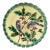 French Majolica Bird & Holly Plate Sarreguemines, Circa 1880 For Sale