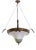 Austrian Art Nouveau Iridescent Glass Frit Pendant Light, 1890s For Sale
