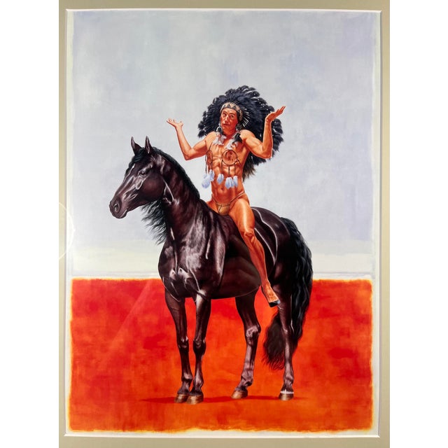 RARE 2023 KENT MONKMAN 'The Great Mystery' Open Edition Custom Framed Print Aprox. dimensions: Frame: 17"W x 21"H Print:...