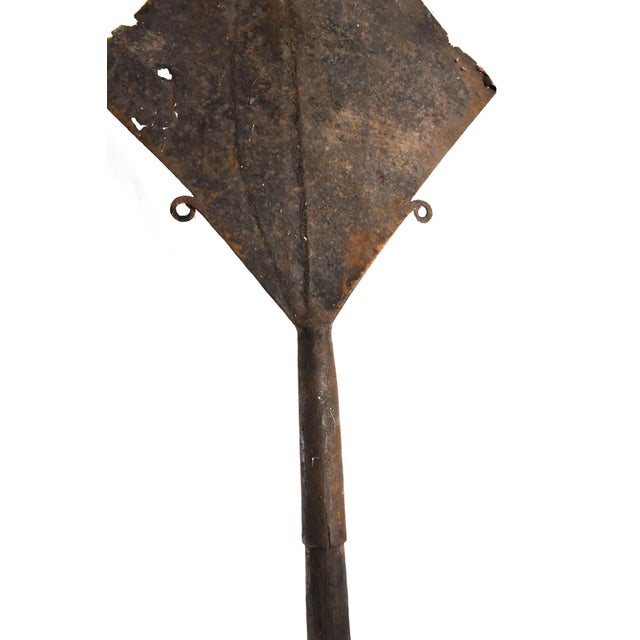 African Early 20th Century Kuba Ceremonial Spear 82 inch For Sale - Image 3 of 7