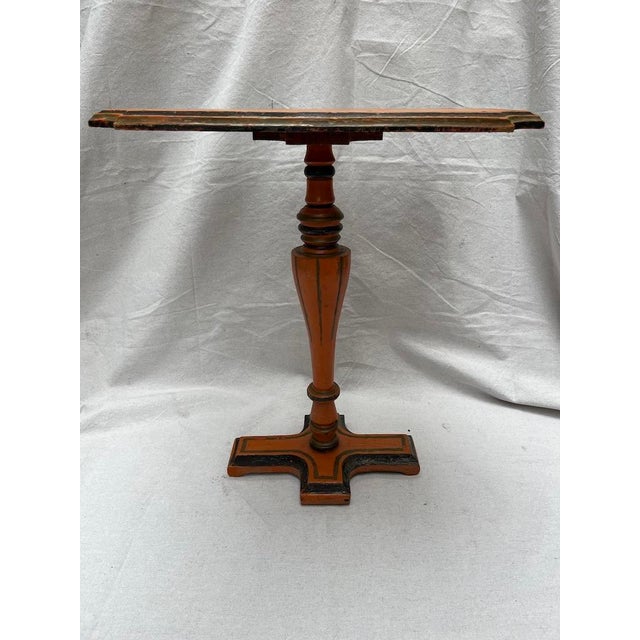 Wood Pedestal Drinks Table For Sale - Image 4 of 12