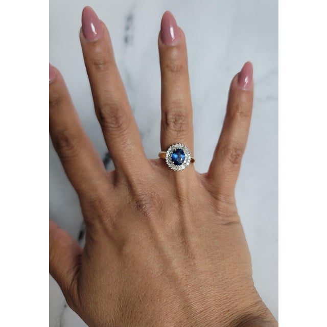 ♥ Product Summary ♥ Main Stone: Diamond & Sapphire Approx. Total Carat Weight: 1.80cttw Sapphire Carat Weight: 1.65ct...