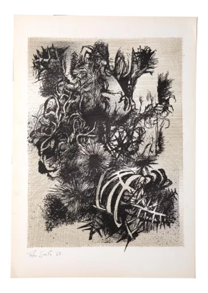 Leo Guida, Decadence 3, Etching, 1965