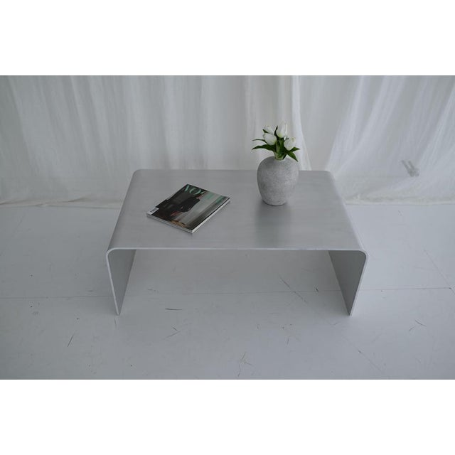 Small Flow Sculptural Waterfall Coffee Table in Aluminum by Veliento For Sale - Image 9 of 17