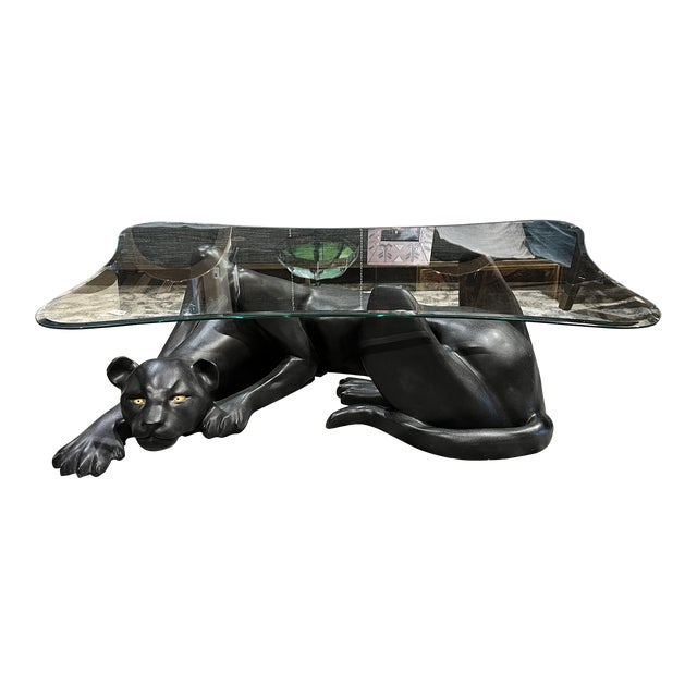1970s Vintage Panther Coffee Table Chairish