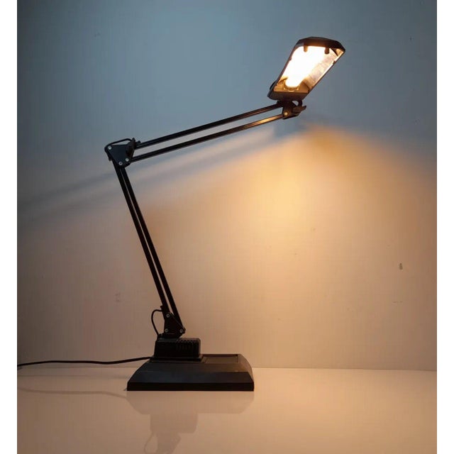 Black Vintage Table Lamp, 1980s For Sale - Image 8 of 8