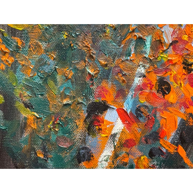 Autumn Reflection Impressionist Oil Painting For Sale - Image 4 of 8