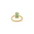 Double Prong Set Art Deco 2 Ct Emerald Engagement Ring Size 6.5 in 14k Solid Gold For Sale - Image 10 of 14