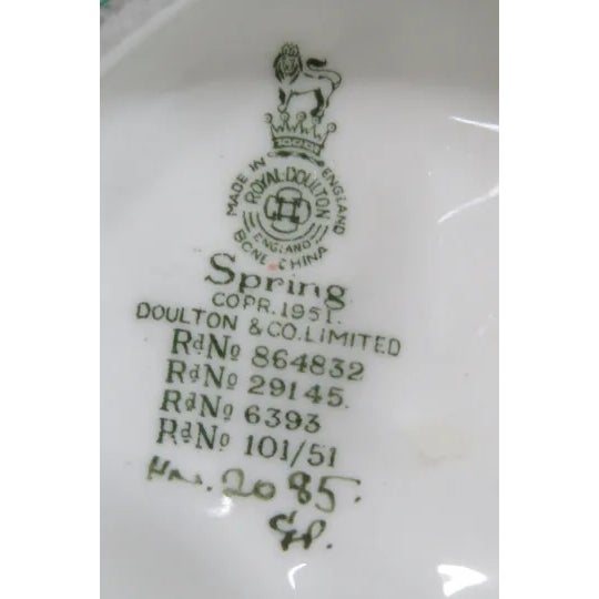 English Royal Doulton Spring Hn2085 Bone China Porcelain Figurine For Sale - Image 3 of 10