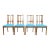 Broyhill Brasilia Mid-Century Modern Sculpted Walnut Dining Chairs, Set of Four For Sale
