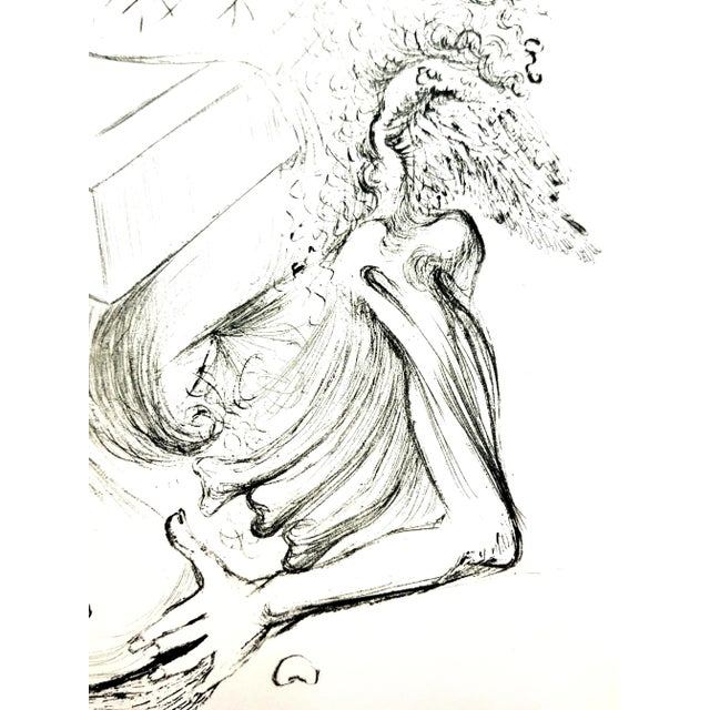 Salvador Dali - The Beach - Original Etching 1967 For Sale - Image 6 of 10