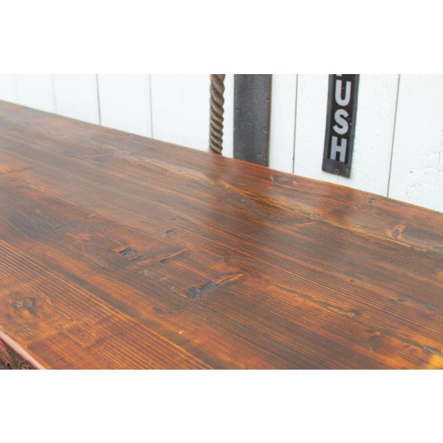 Antique Painted Floral Tibetan Cabinet For Sale - Image 9 of 12